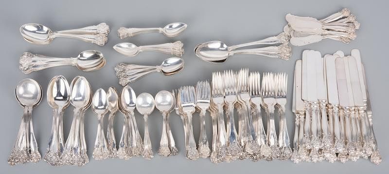 Appraisal: Alvin Sterling Flatware pcs Alvin Manufacturing Co sterling silver flatware