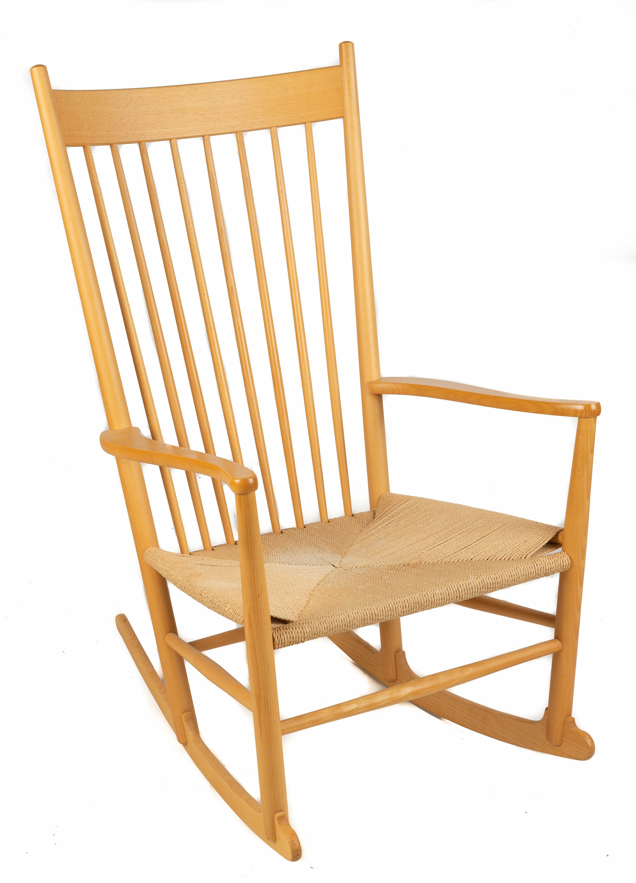 Appraisal: HANS WEGNER DANISH - J ROCKING CHAIR Mid th cent