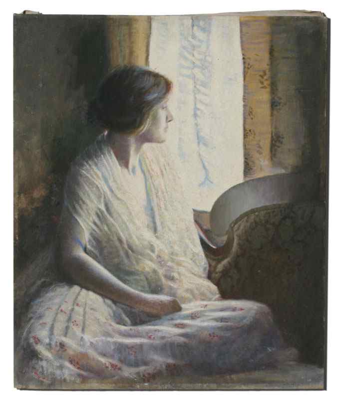 Appraisal: KENNARD Waldo American th th Century Young Beauty by Window