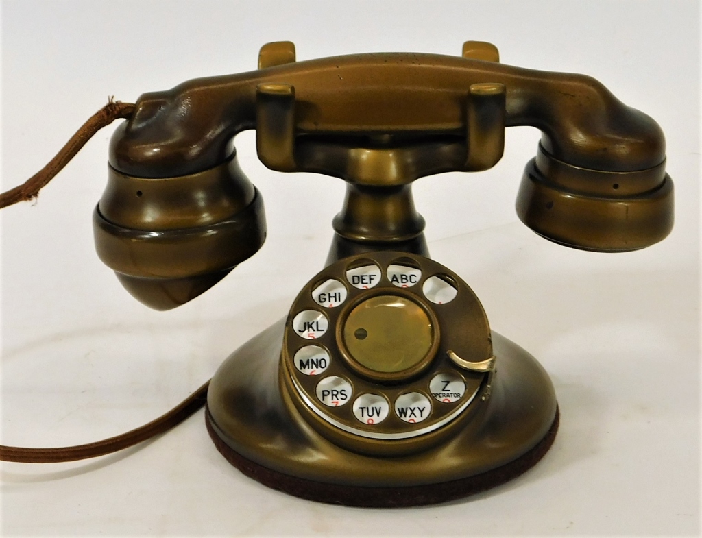 Appraisal: WESTERN ELECTRIC MODEL B BRONZED CRADLE TELEPHONE United States 'sRotary