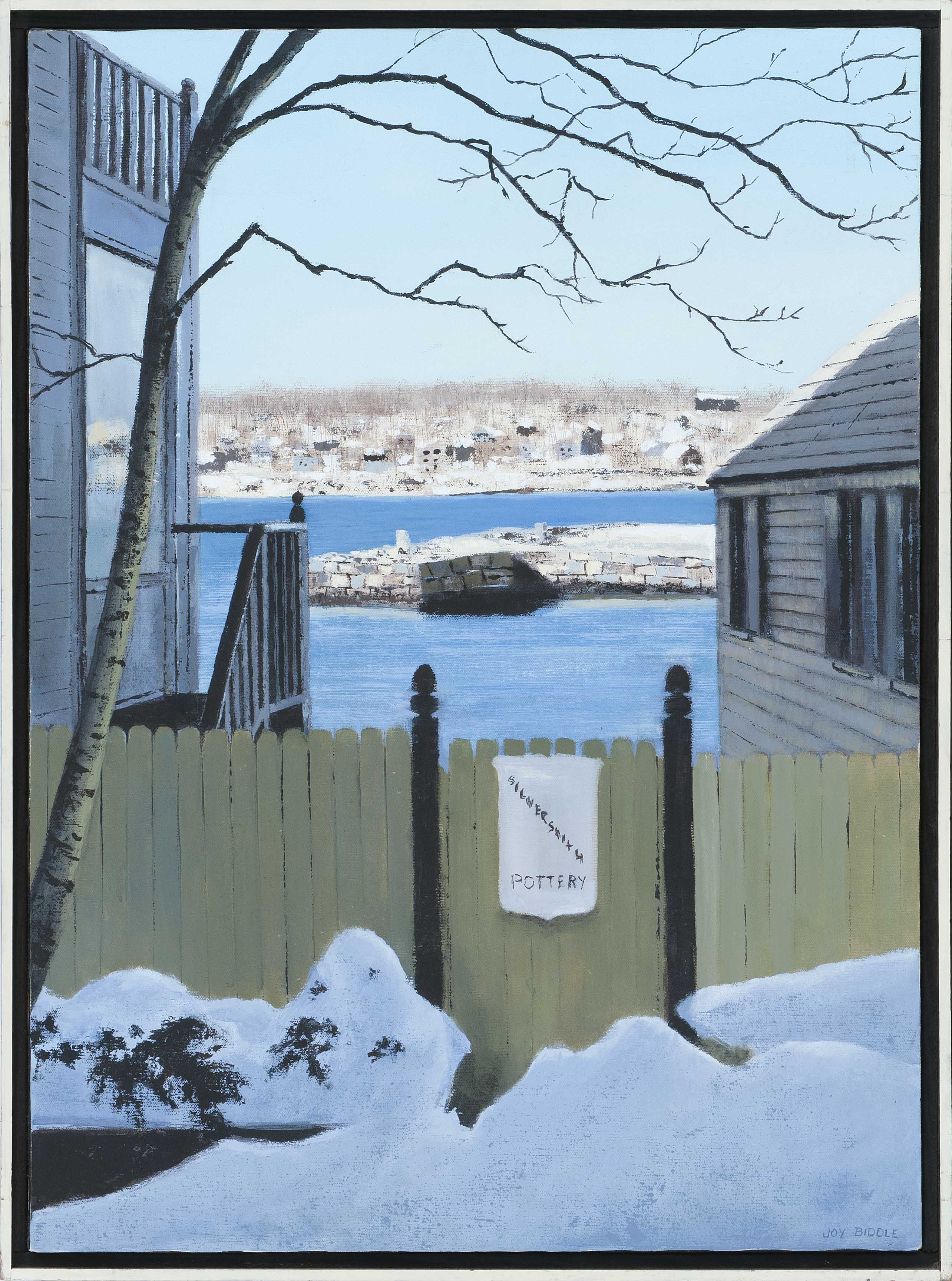 Appraisal: JOY BIDDLEMassachusetts - View of the Harbor Signed lower right