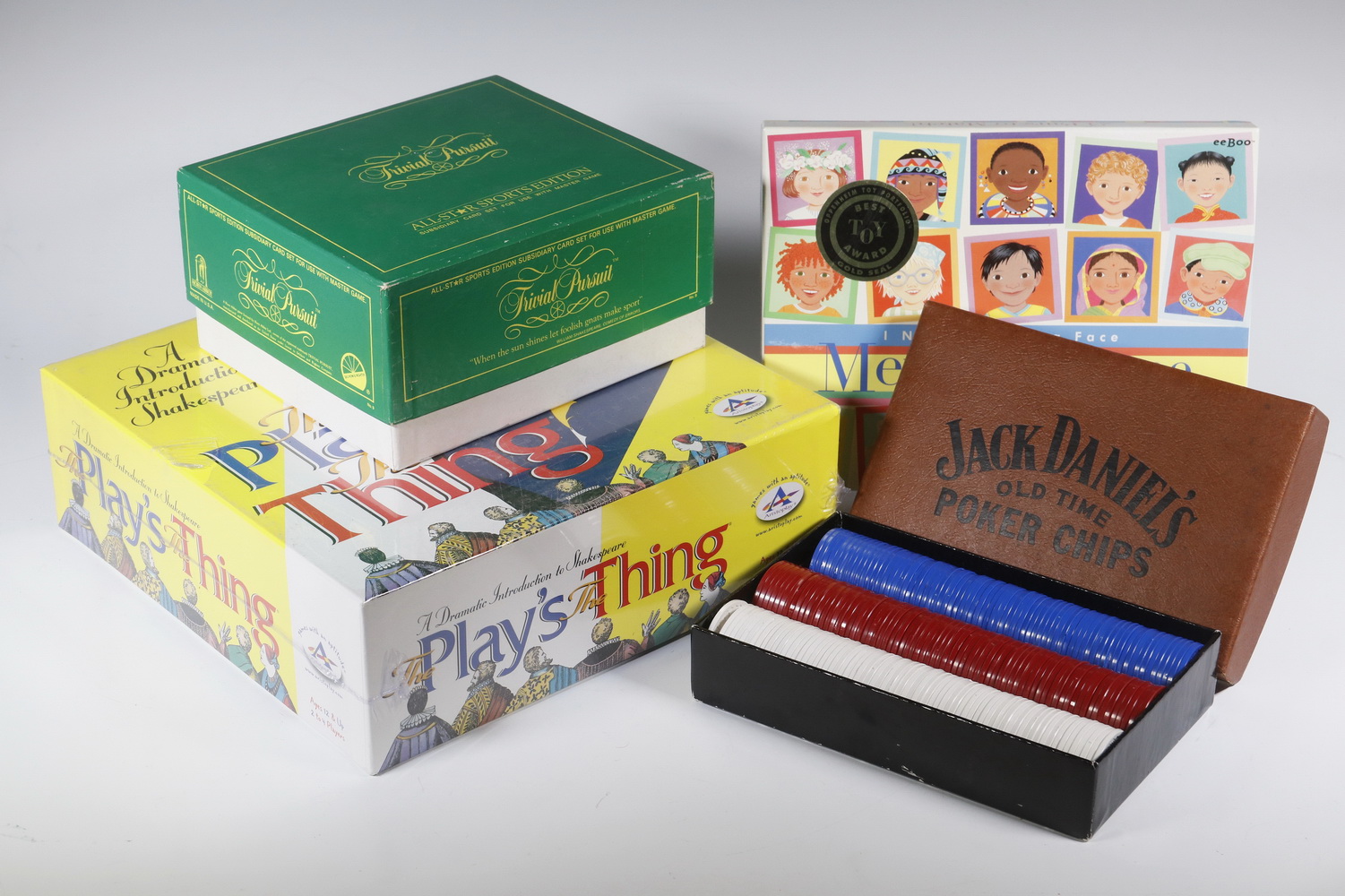 Appraisal: CONTEMPORARY TABLETOP GAMES Lot includes Trivial Pursuit subsidiary card set