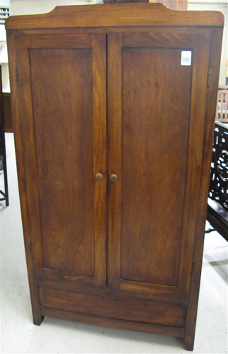 Appraisal: SMALL TWO-DOOR WARDROBE American first half of the th century