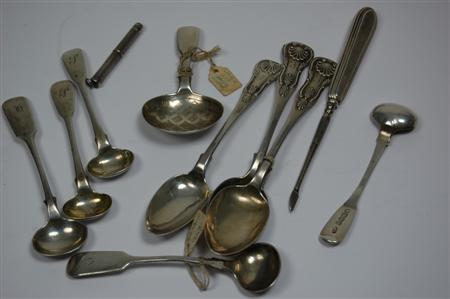 Appraisal: A George III caddy spoon by J Wintle London of