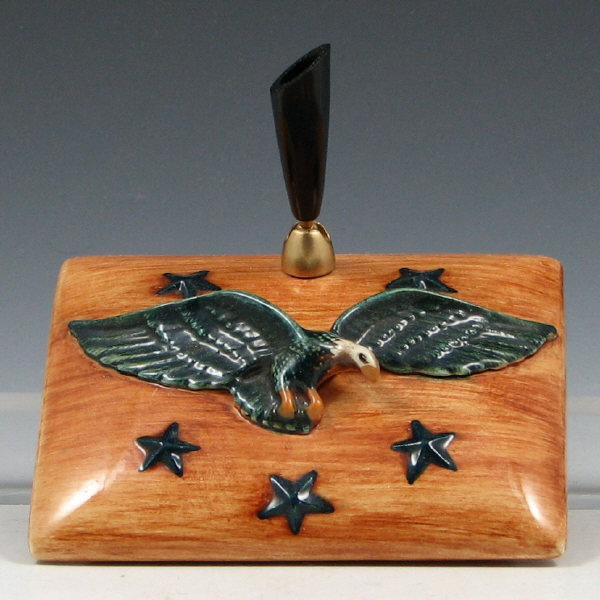 Appraisal: Pennsbury Eagle Desk Pen Holder - Mint Pennsbury Eagle desk