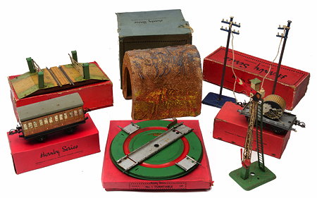 Appraisal: SEVEN VARIOUS BOXED HORNBY ' ' GAUGE ITEMS consisting of