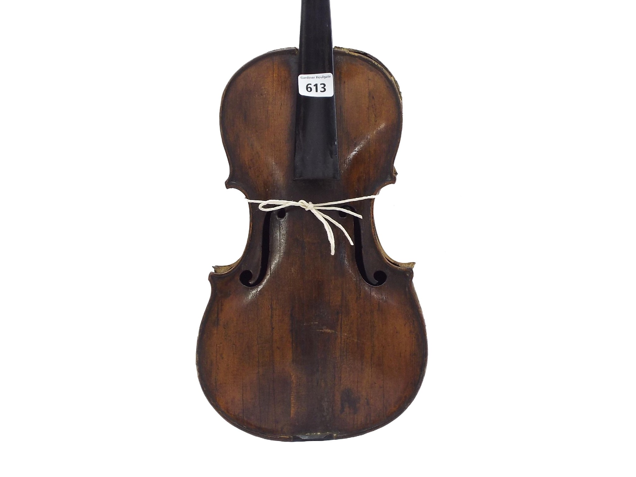 Appraisal: Interesting early violin in need of restoration possibly Flemish labelled