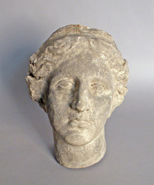 Appraisal: Plaster wall mask of a gentleman th c h