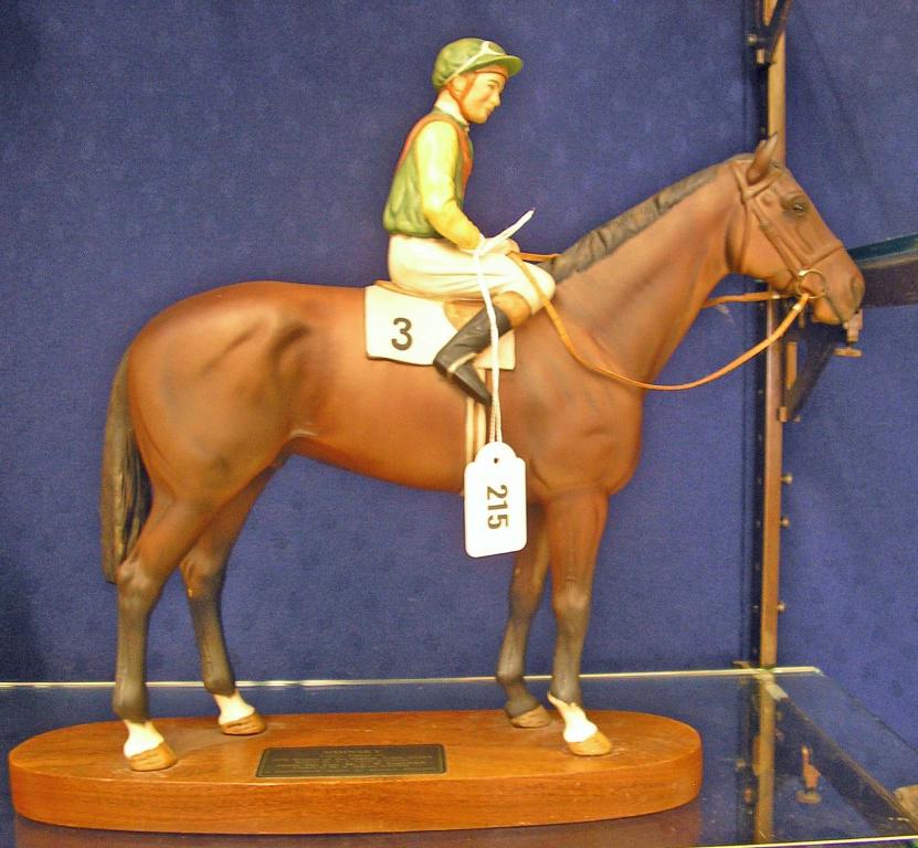 Appraisal: A Beswick connoisseur model of the racehorse Nijinsky with Lester