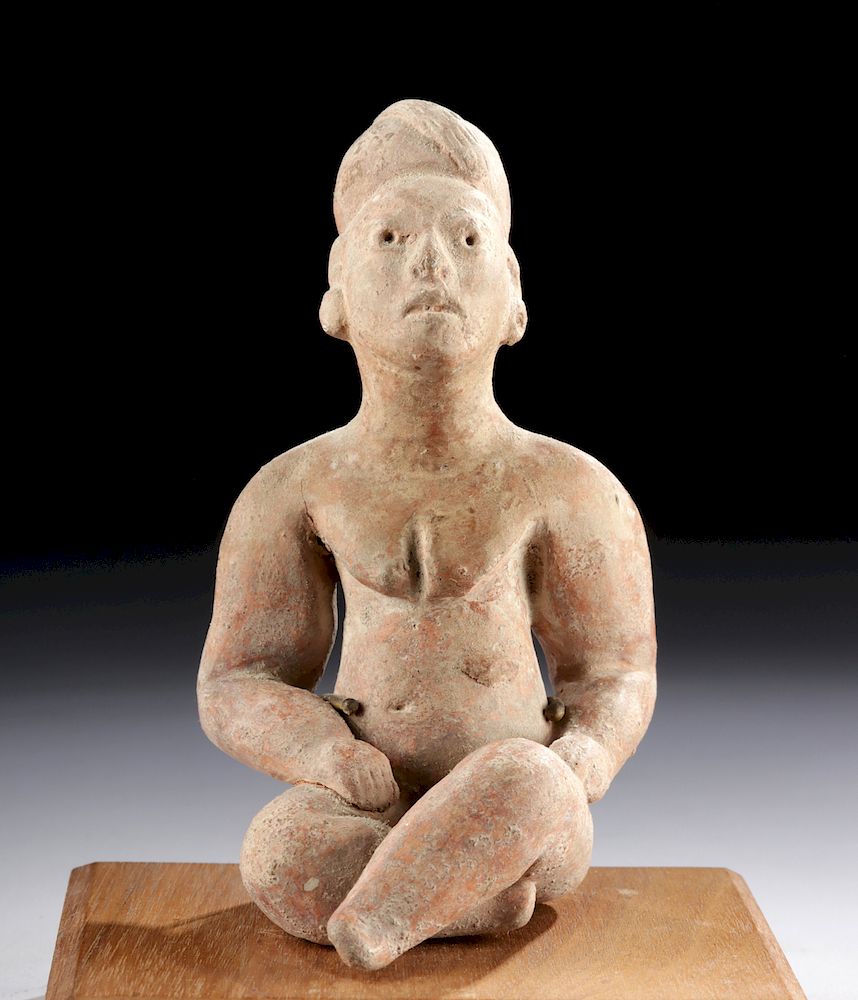 Appraisal: Olmecoid Proto-Maya Pottery Seated Figure Pre-Columbian Southern Mexico to Guatemala