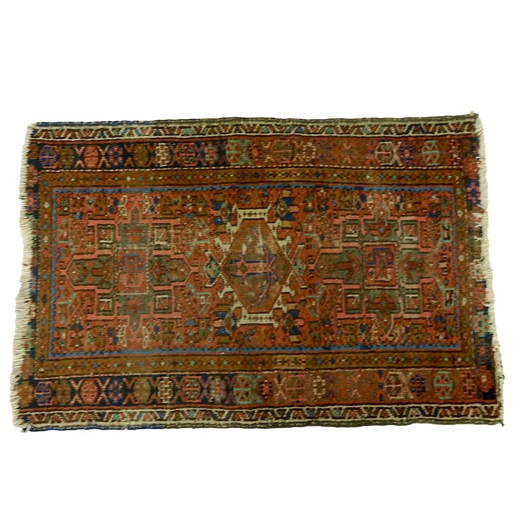 Appraisal: Semi Antique Tribal Rug Semi Antique Hand Woven Wool Tribal