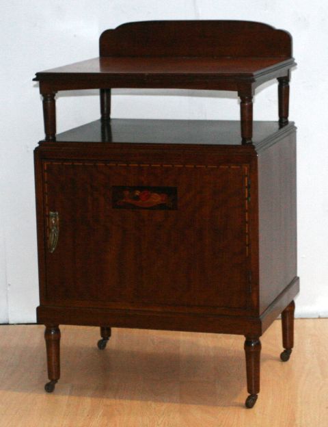 Appraisal: An early th century walnut side cabinet cm wide cm