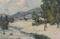 Appraisal: Charles E Buckler American - The Winter Valley PA Oil