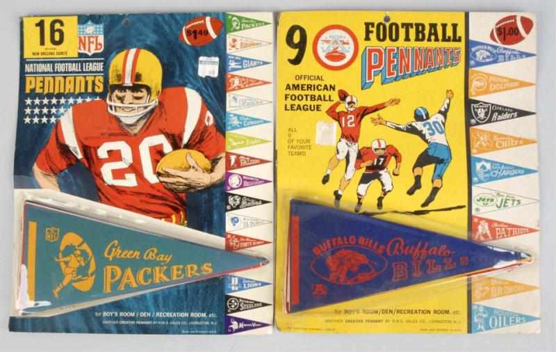 Appraisal: Lot of Vintage Miniature Football Pennants Circa s Includes to