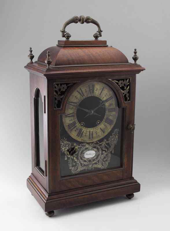 Appraisal: TH CENTURY BALTHAZAR FRENCH MANTLE CLOCK Mahogany case with cast