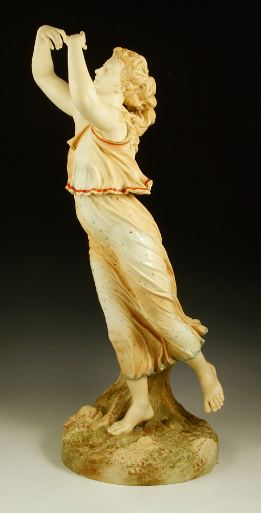 Appraisal: - Monumental Royal Worcester Muse Figure Monumental Royal Worcester figure