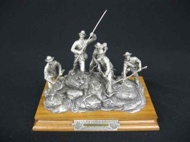 Appraisal: Chilmark Pewter Statue ''Rebel Yell''by Francis J Burnum '' tall