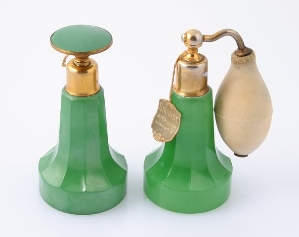 Appraisal: With original gilt metal fittings and bulbs bottle with dobber