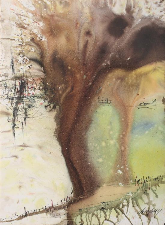 Appraisal: RICHARD W DEMPSEY American - ABSTRACT signed lower right Watercolor