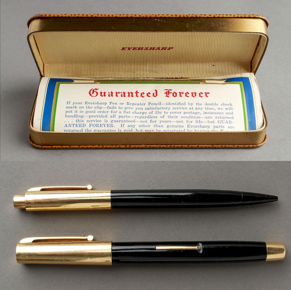 Appraisal: K Gold Eversharp th Avenue Pen Pencil Set K Gold