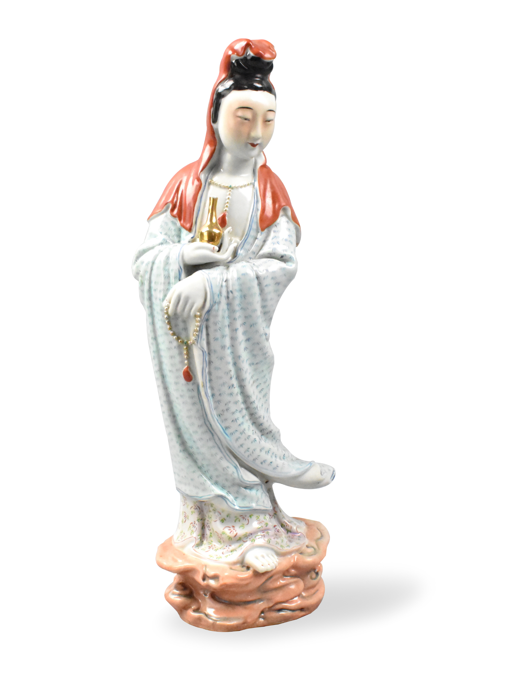 Appraisal: A Chinese famille rose Guanyin figure dating from the Republic