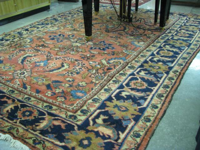 Appraisal: A semi-antique Persian room-size rug Lilihan design circa ' x