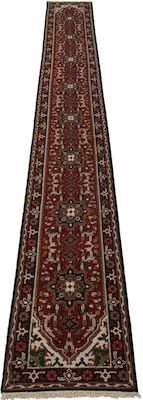 Appraisal: A Persian Heriz Extra Long Runner Apprx '- x '-