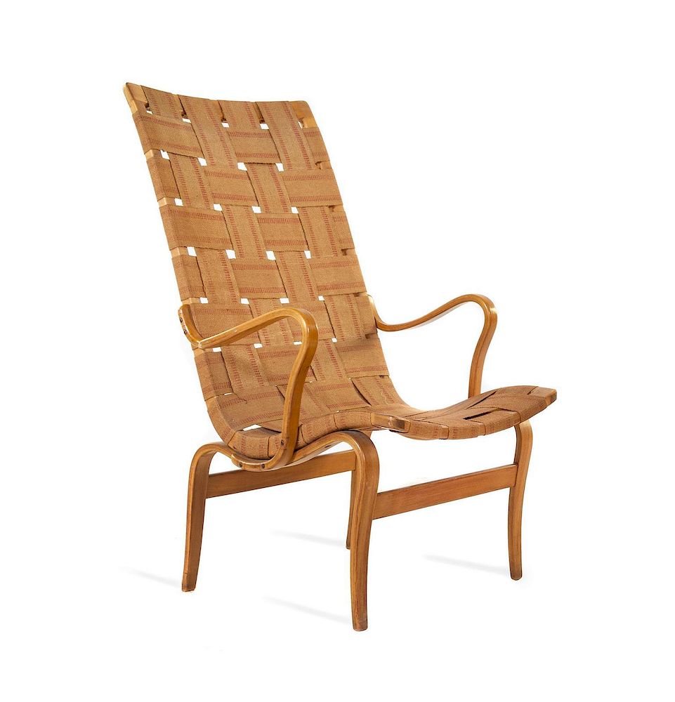 Appraisal: Bruno Mathson Swedish - Pernilla High-Back Lounge Chair Karl Mathsson