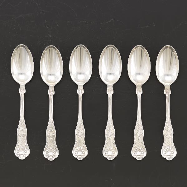 Appraisal: Gorham Soup Spoons King George Pattern Set of Oval soup