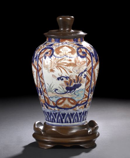 Appraisal: Japanese Export Imari Porcelain Vase th century the tapered vase