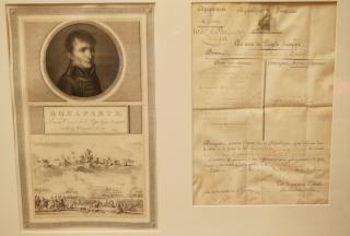 Appraisal: Napoleon Bonaparte Engraved Portrait Book Plate Napoleon Bonaparte Engraved Portrait