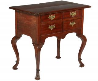 Appraisal: IMPORTANT DELAWARE VALLEY LOWBOY American Queen Anne Cherry Lowboy retaining