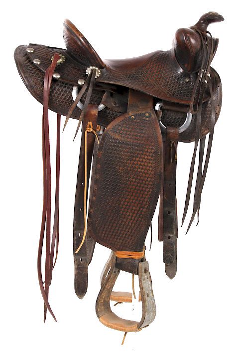 Appraisal: Texas Tanning MFG Co Custom Fully Tooled Saddle Included for