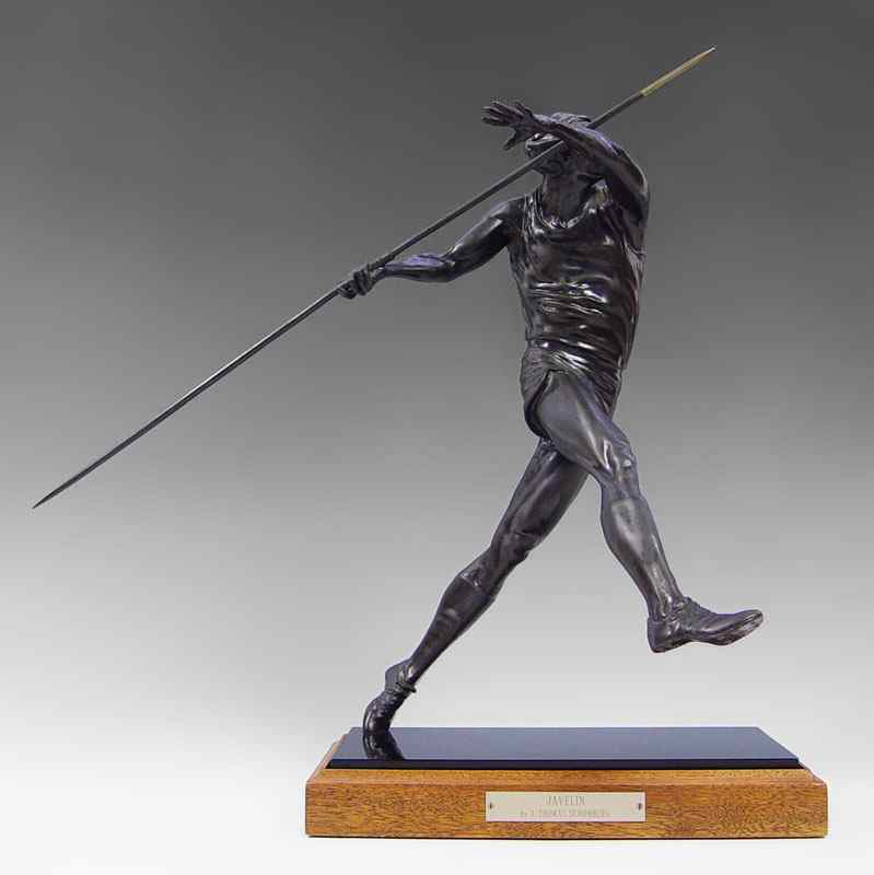 Appraisal: SCHOMBERG Auldwin Thomas American - Javelin Bronze '' h x