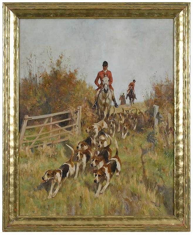 Appraisal: British School Sporting Painting early th century The Chase bears