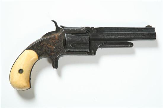 Appraisal: SMITH WESSON NEW MODEL REVOLVER Mid- th century Engraved caliber