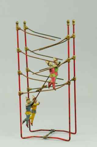 Appraisal: PERFORMING ACROBATS GRAVITY TOY France depicts two pairs of hand