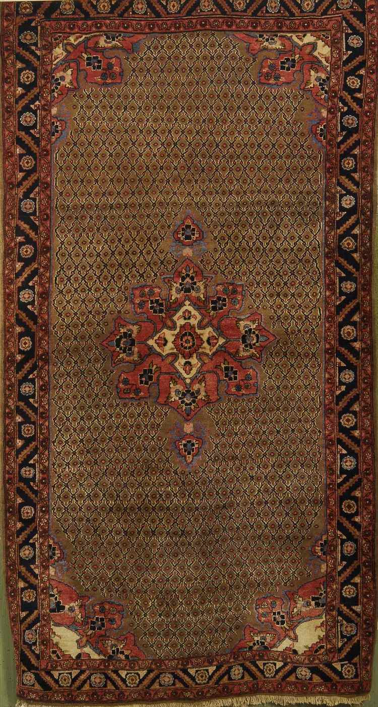 Appraisal: ORIENTAL RUG TRIBAL PERSIAN ' x ' '' Camel's-hair field