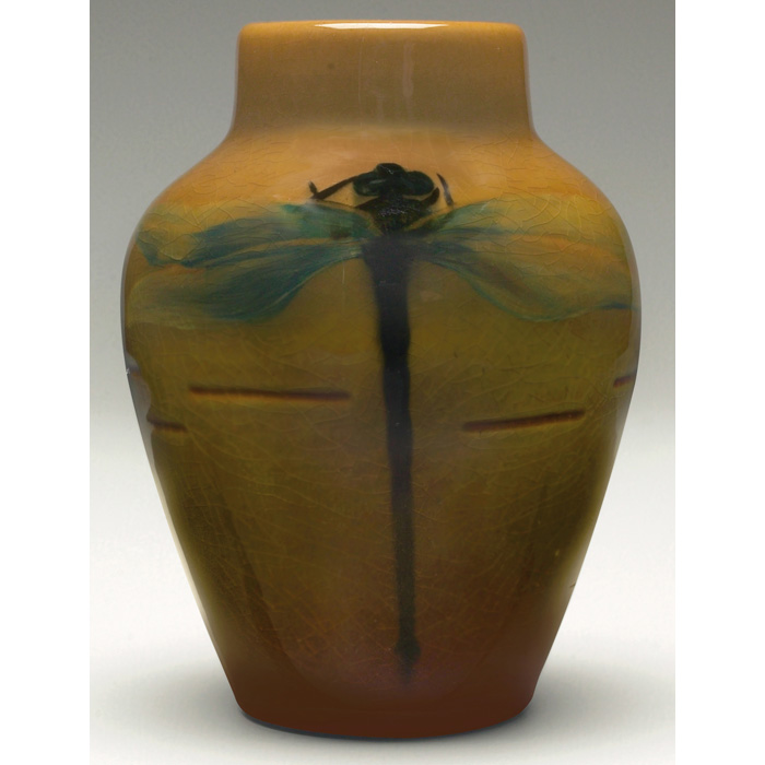 Appraisal: Unusual Rookwood vase bulbous shape in a Standard glaze with