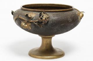 Appraisal: Aesthetic Movement Japonisme Bronze Footed Bowl Art Nouveau or Aesthetic