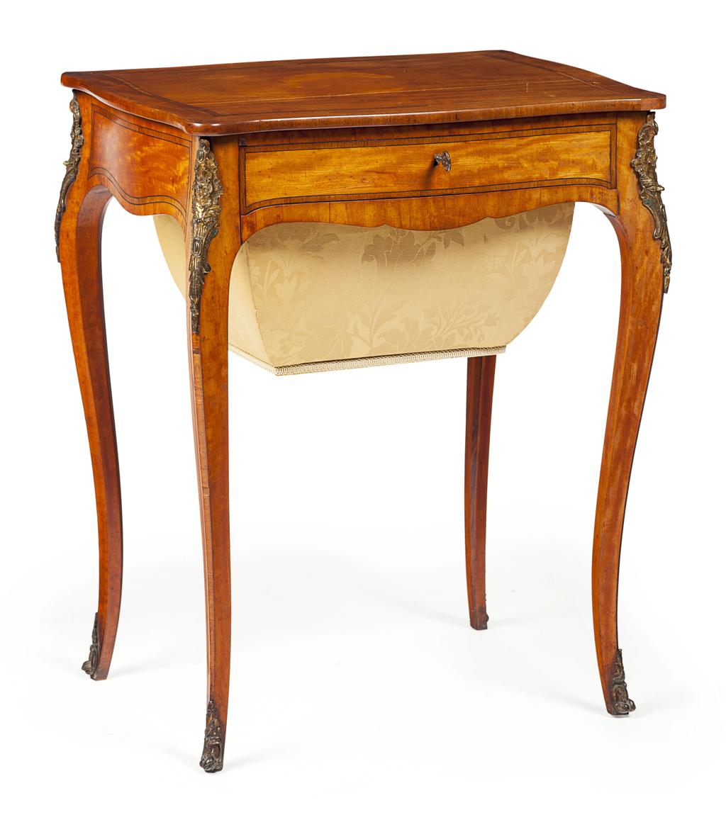 Appraisal: VICTORIAN SATINWOOD WORK TABLE TH CENTURY in the George III