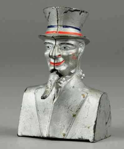 Appraisal: UNCLE SAM BUST MECHANICAL BANK Ives designed by Charles Hotchkiss