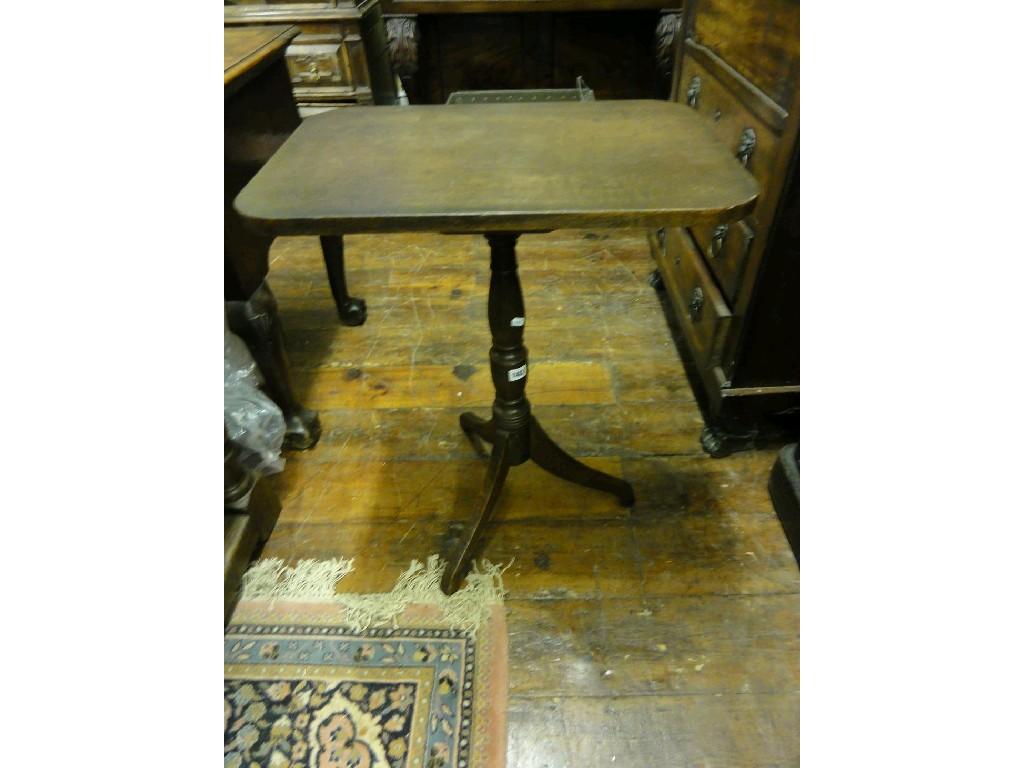 Appraisal: A th century oak occasional table of rectangular form raised