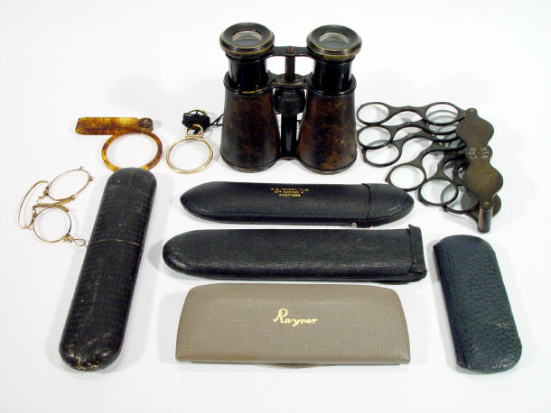 Appraisal: Group of Victorian and later optical items including a pearl