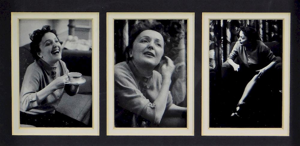 Appraisal: Ted Williams Photograph Triptych of Edith Pias Ted Williams United