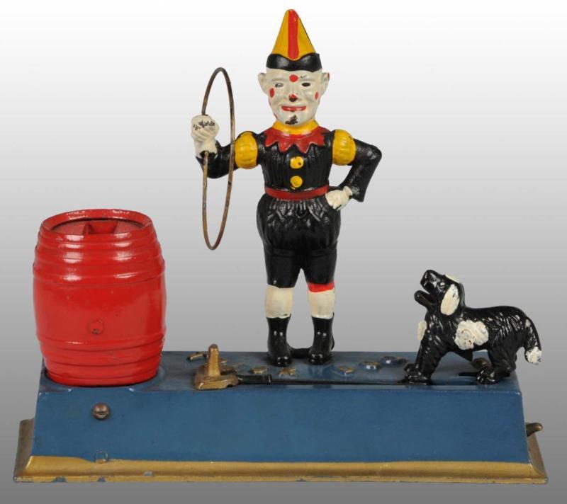 Appraisal: Cast Iron Trick Dog Mechanical Bank Description Manufactured by Hubley