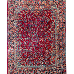 Appraisal: A Sarouk Wool Rug First Half th Century feet inches