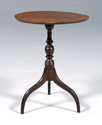 Appraisal: Tennessee Federal candle stand cherry throughout with tilting oval top