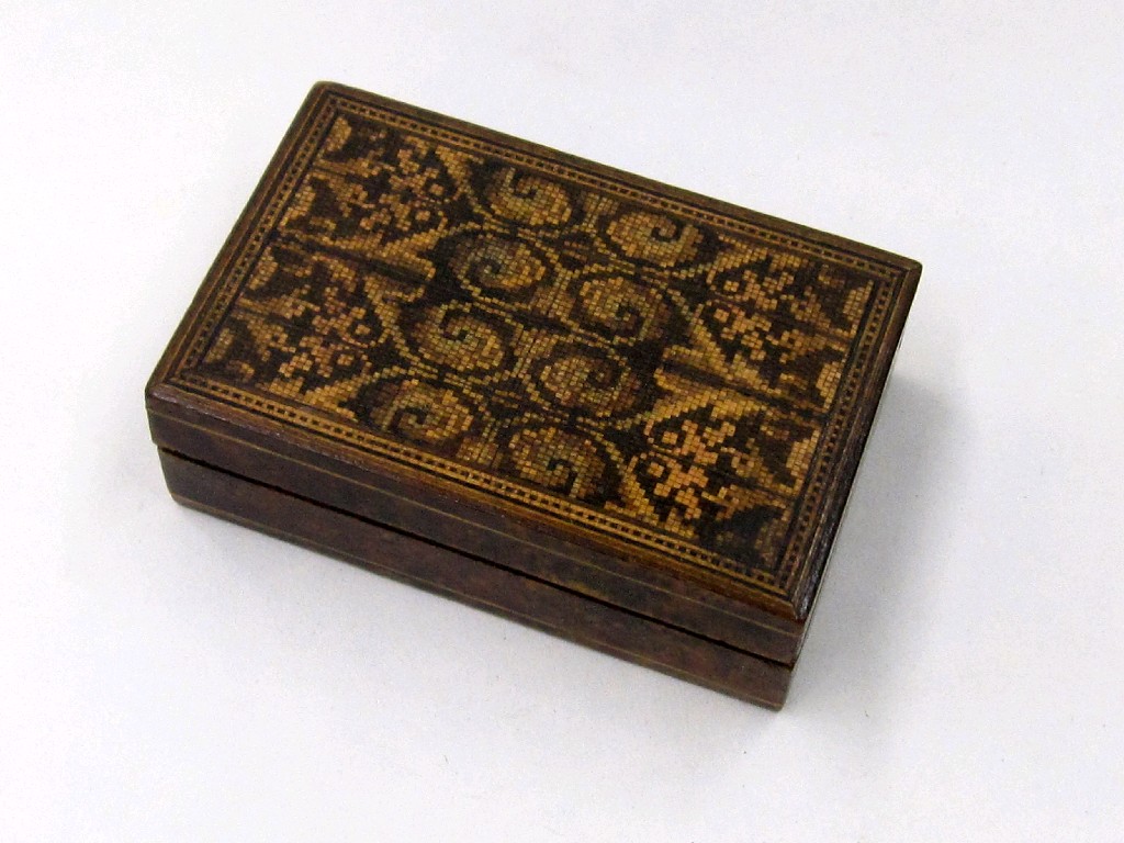 Appraisal: Tunbridgware trinket box