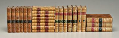 Appraisal: leather-bound books Eight volumes with matching half leather binding and